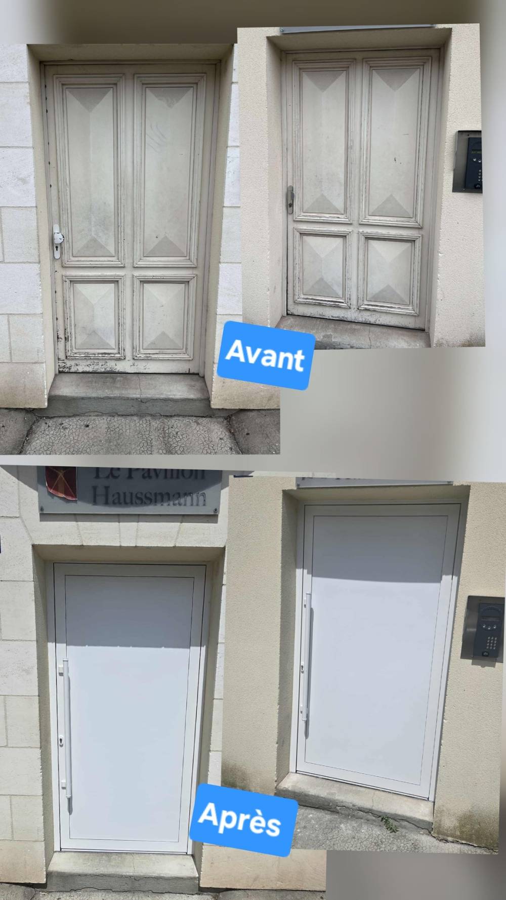 Avant après porte