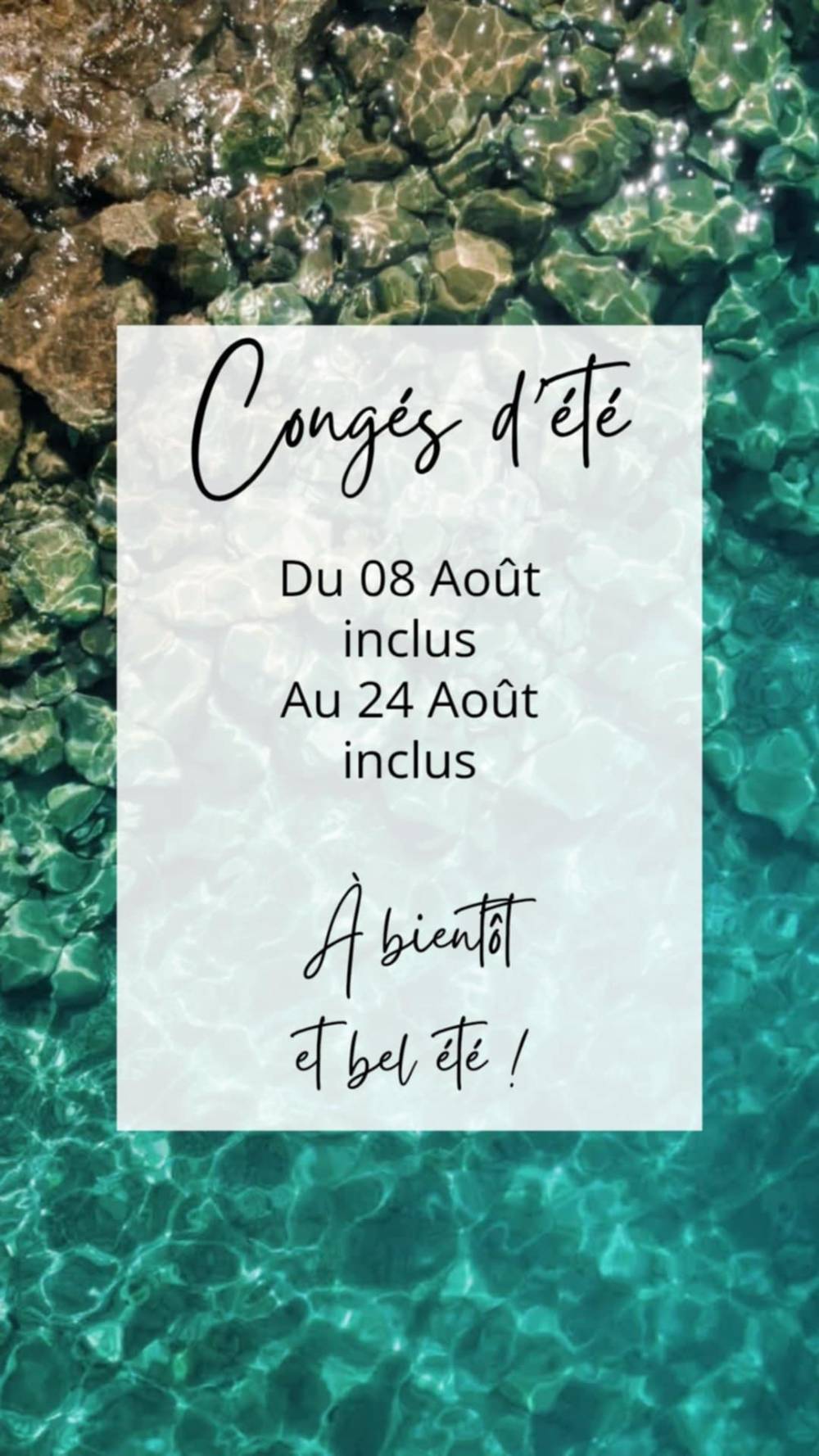 Congés été 2025
